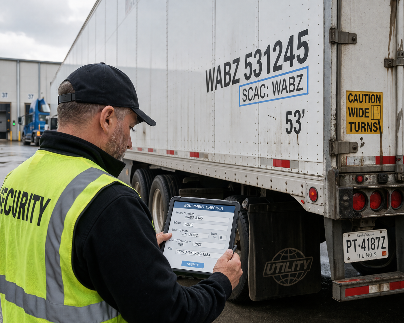 Logistics equipment markings